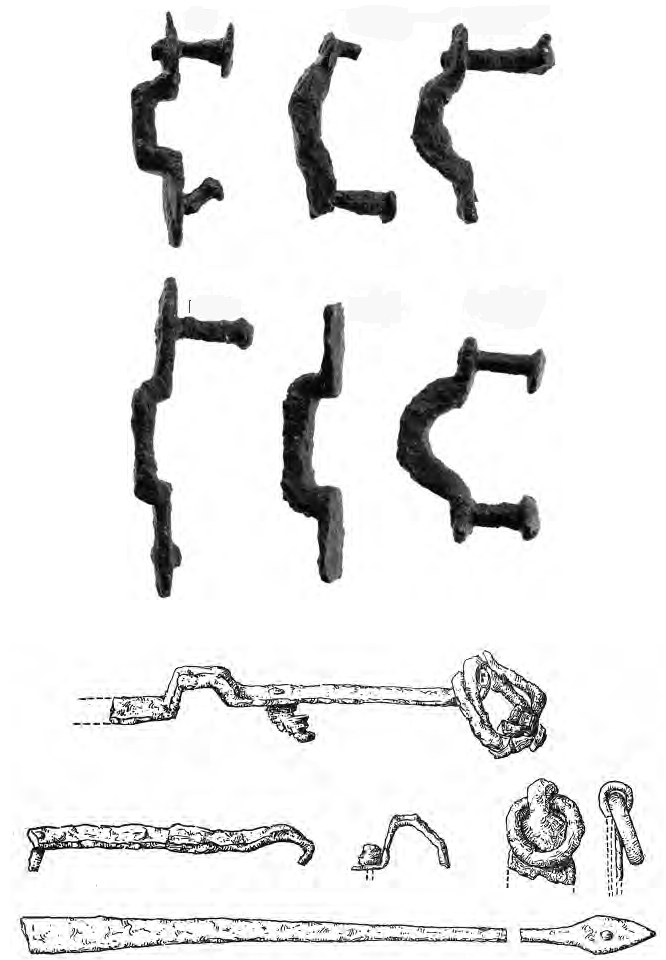 Fragmenty toulců z Birky Fragmenty toulců z Birky